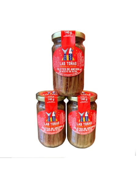 Pack 3 Tarros de anchoas “Grandes”