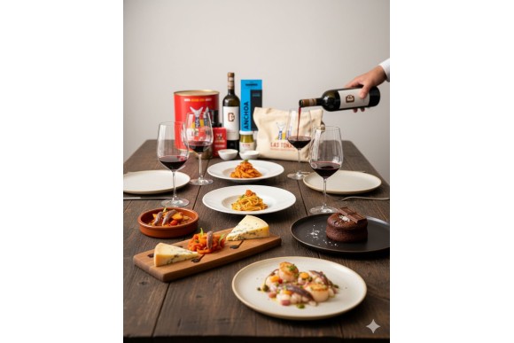 Cena maridaje productos las Toñas