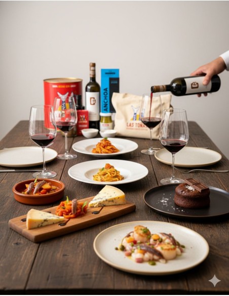 Cena maridaje productos las Toñas