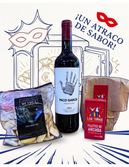 Pack Atraco Anchoas Las Toñas y Crianza Paco Garcia